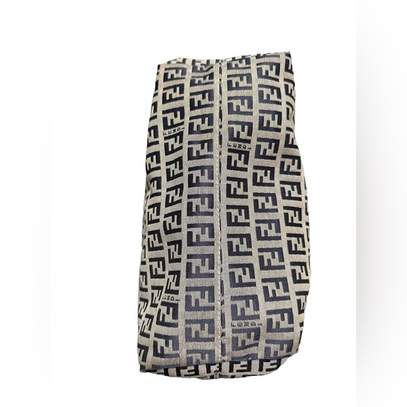 Fendi Zucchino mini tote in navy - Picture 3 of 7